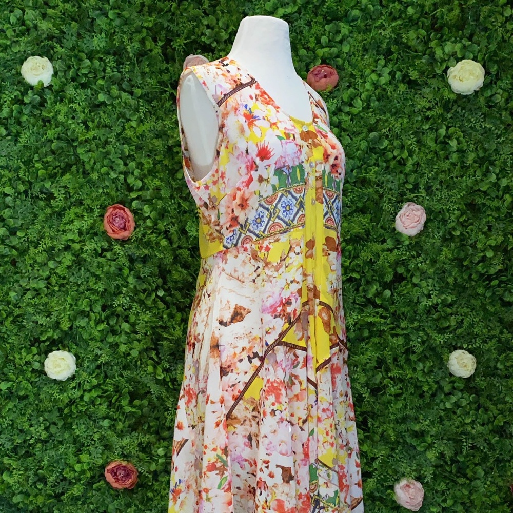 Handkerchief Hem Scarf Dress